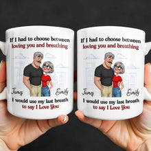 Load image into Gallery viewer, Personalized Couple Coffee Mug Custom Love Art Gift for Anniversary
