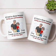 Load image into Gallery viewer, Personalized Couple Coffee Mug Custom Love Art Gift for Anniversary
