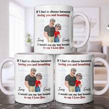 Load image into Gallery viewer, Personalized Couple Coffee Mug Custom Love Art Gift for Anniversary
