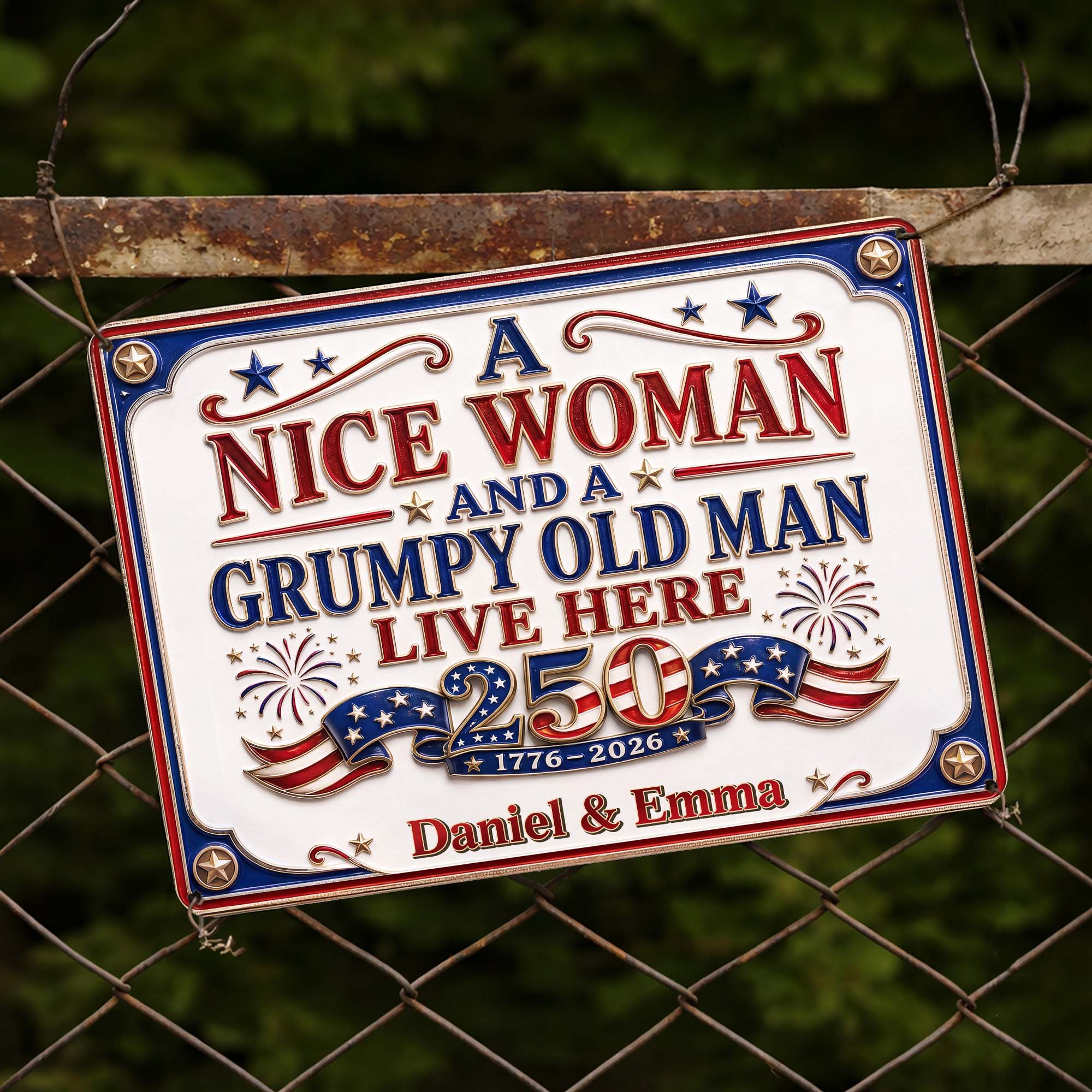 Personalized Metal Wall Sign Unique Couple Gift for Home