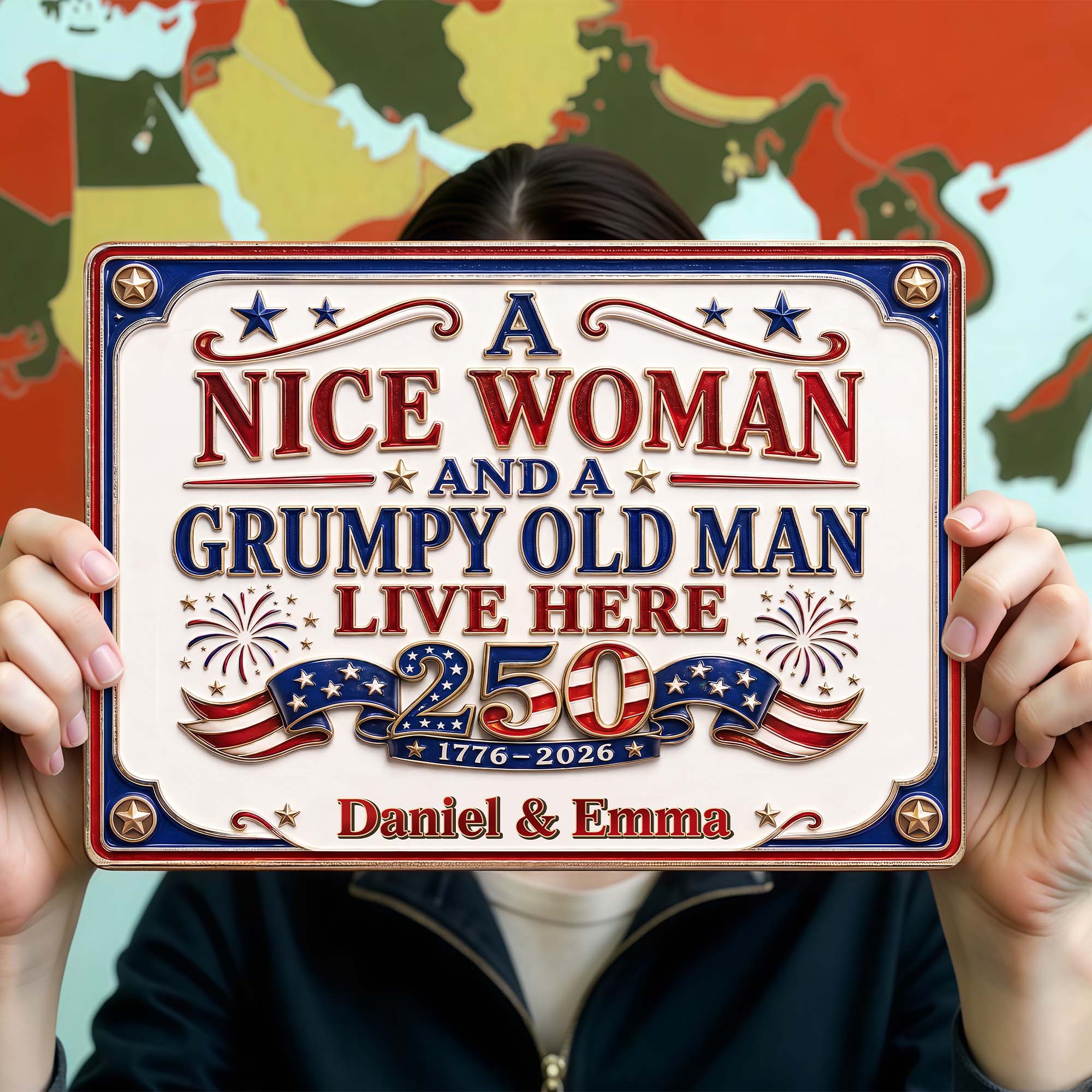 Personalized Metal Wall Sign Unique Couple Gift for Home
