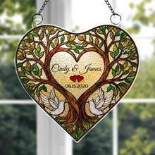 Load image into Gallery viewer, Personalized Tree Of Life Suncatcher Custom Name Gift for Couples
