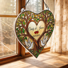 Load image into Gallery viewer, Personalized Tree Of Life Suncatcher Custom Name Gift for Couples
