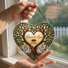 Load image into Gallery viewer, Personalized Tree Of Life Suncatcher Custom Name Gift for Couples
