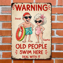 Load image into Gallery viewer, Personalized Metal Sign Custom Name Funny Couple Gift
