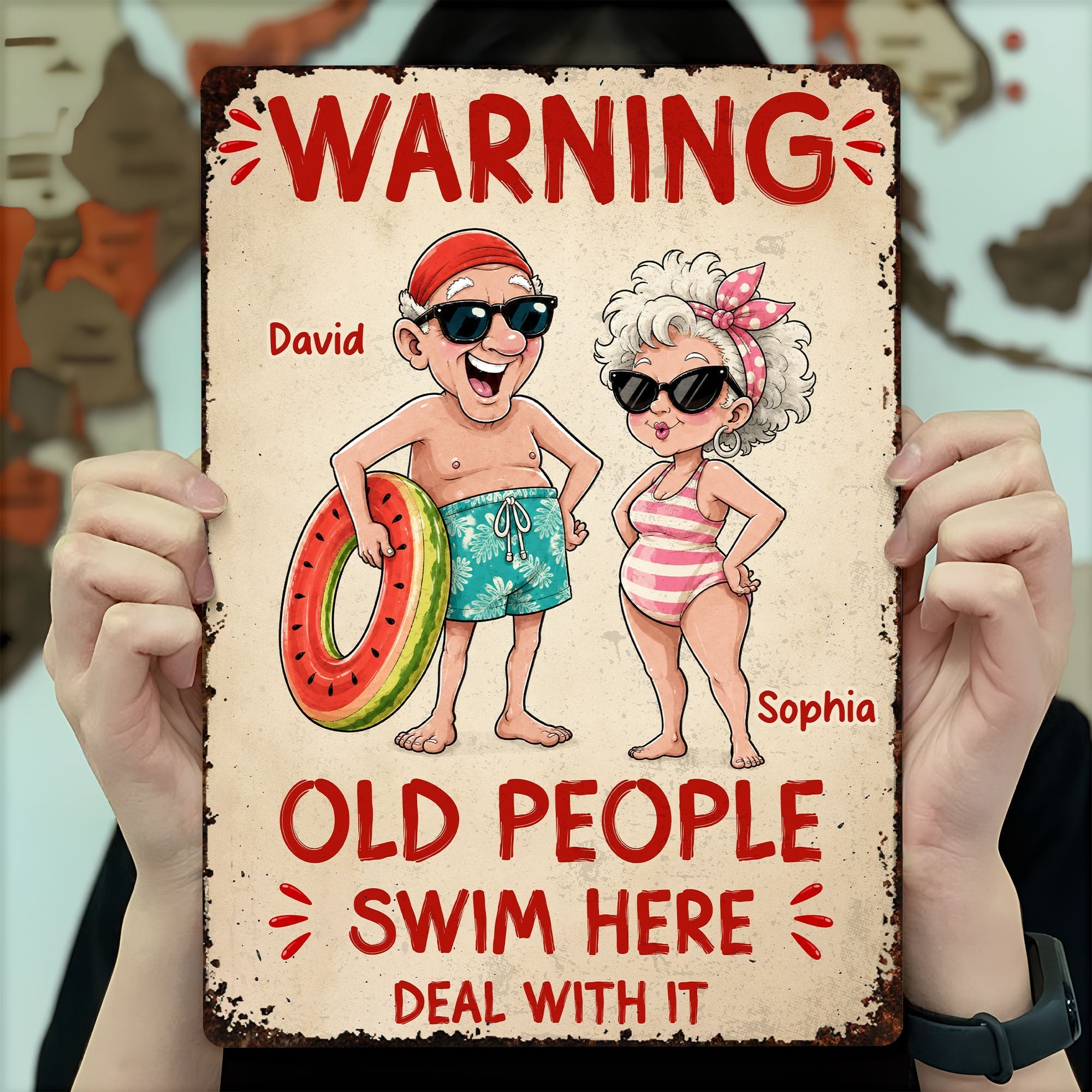 Personalized Metal Sign Custom Name Funny Couple Gift