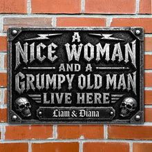 Load image into Gallery viewer, Personalized Metal Sign Custom Name Gift for Couples Home Decor
