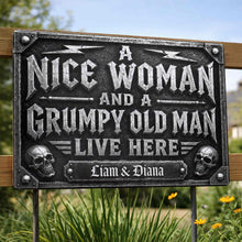 Load image into Gallery viewer, Personalized Metal Sign Custom Name Gift for Couples Home Decor
