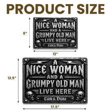 Load image into Gallery viewer, Personalized Metal Sign Custom Name Gift for Couples Home Decor

