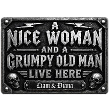 Load image into Gallery viewer, Personalized Metal Sign Custom Name Gift for Couples Home Decor
