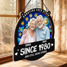 Load image into Gallery viewer, Personalized Couple Suncatcher Custom Name Gift for Anniversary
