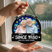 Load image into Gallery viewer, Personalized Couple Suncatcher Custom Name Gift for Anniversary
