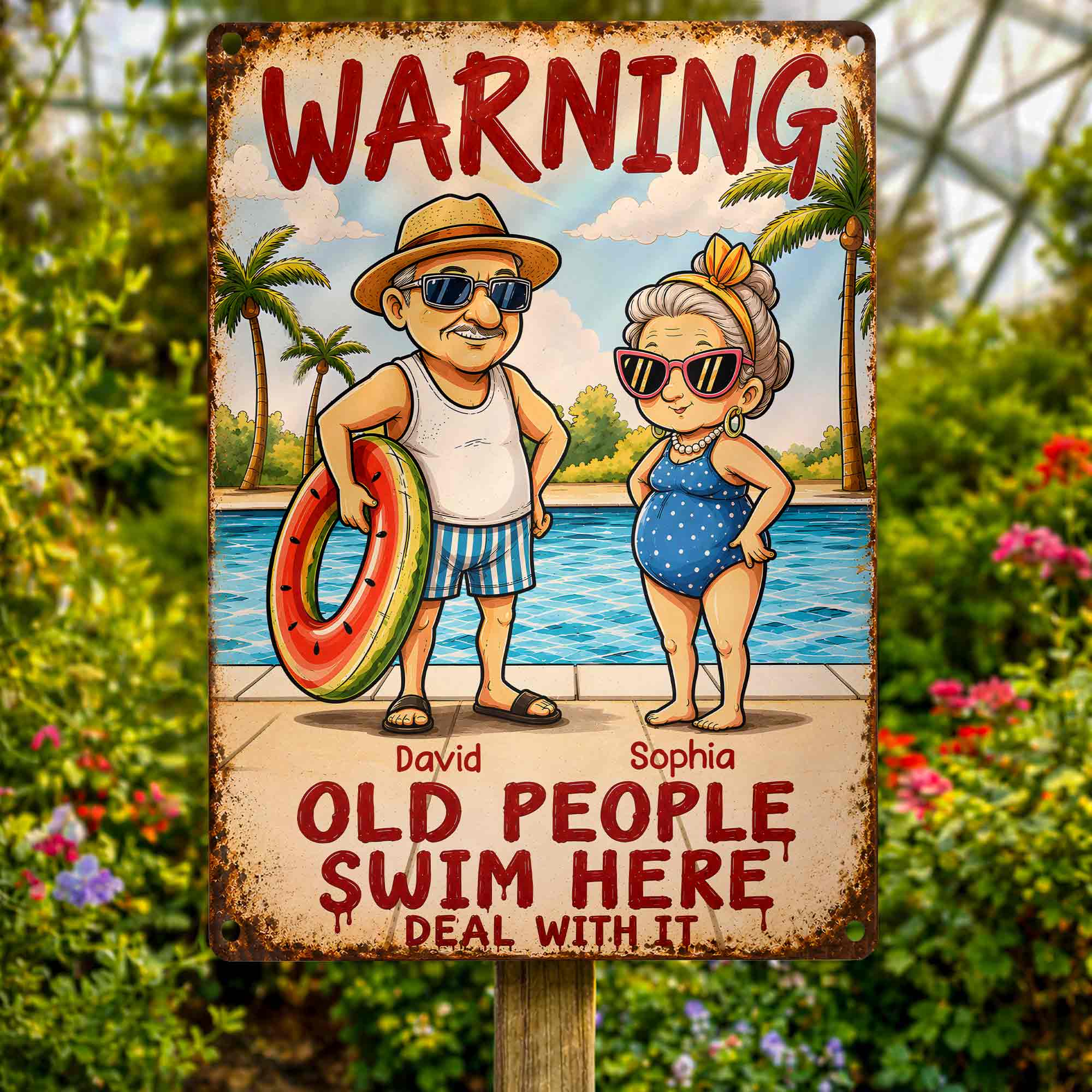Personalized Metal Sign Custom Name Gift for Couples