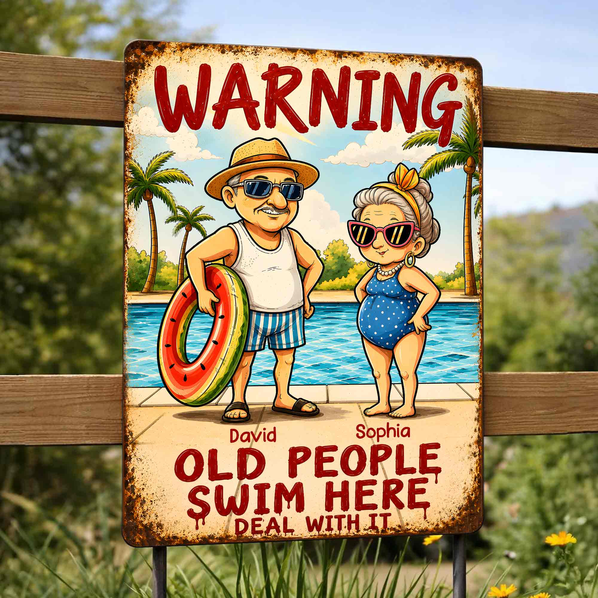 Personalized Metal Sign Custom Name Gift for Couples