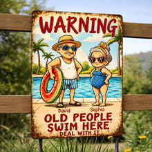 Load image into Gallery viewer, Personalized Metal Sign Custom Name Gift for Couples
