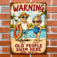 Load image into Gallery viewer, Personalized Metal Sign Custom Name Gift for Couples
