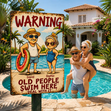 Load image into Gallery viewer, Personalized Metal Sign Custom Name Gift for Couples
