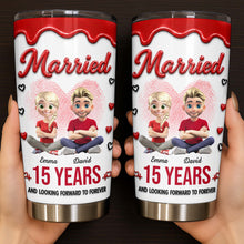 Load image into Gallery viewer, Personalized 20oz Stainless Steel Tumbler Custom Couple Gift
