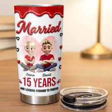 Load image into Gallery viewer, Personalized 20oz Stainless Steel Tumbler Custom Couple Gift
