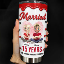 Load image into Gallery viewer, Personalized 20oz Stainless Steel Tumbler Custom Couple Gift
