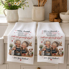 Load image into Gallery viewer, Personalized Kitchen Towel Custom Couple Gift for Anniversary

