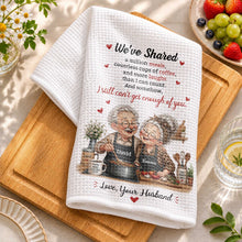 Load image into Gallery viewer, Personalized Kitchen Towel Custom Couple Gift for Anniversary
