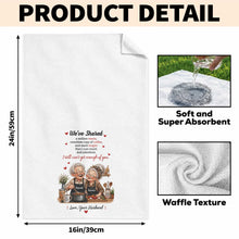 Load image into Gallery viewer, Personalized Kitchen Towel Custom Couple Gift for Anniversary
