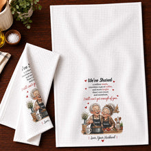 Load image into Gallery viewer, Personalized Kitchen Towel Custom Couple Gift for Anniversary
