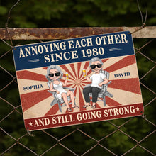 Load image into Gallery viewer, Personalized Metal Sign Custom Couple Art Anniversary Gift
