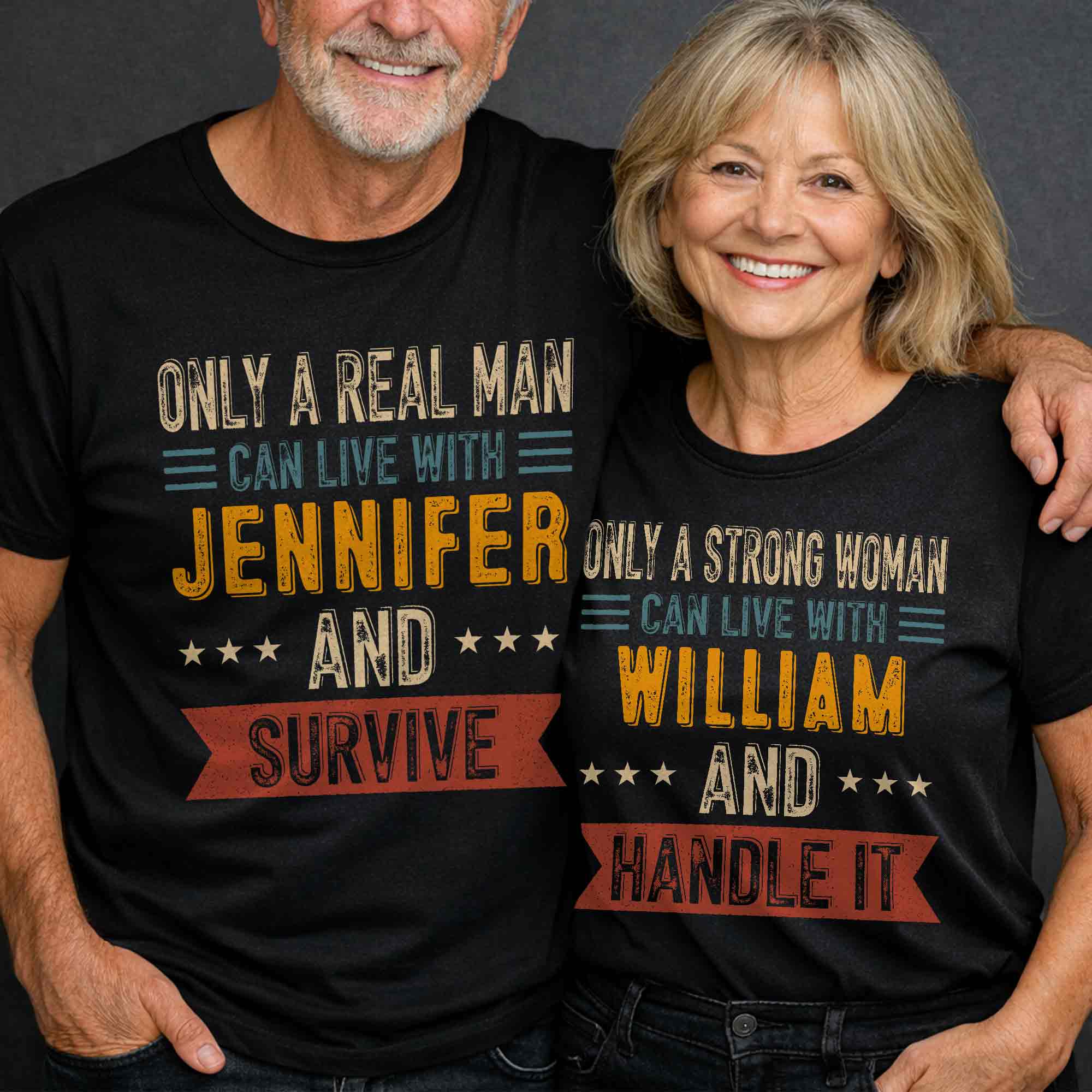 Personalized Strong Woman Custom T-shirt Hoodie Gift for Couples