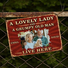 Load image into Gallery viewer, Personalized Metal Sign Custom Name Dog Lovers Gift for Couples
