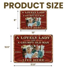 Load image into Gallery viewer, Personalized Metal Sign Custom Name Dog Lovers Gift for Couples
