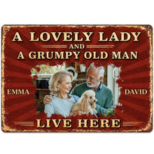 Load image into Gallery viewer, Personalized Metal Sign Custom Name Dog Lovers Gift for Couples
