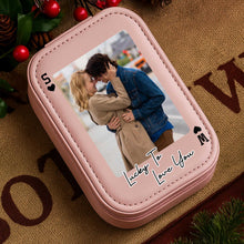 Load image into Gallery viewer, Personalized LED Mirror Jewelry Box Custom Name Gift for Couples
