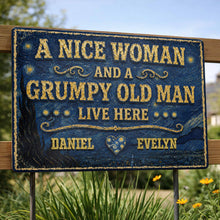 Load image into Gallery viewer, Personalized Metal Sign Custom Name Heart Gift for Couples

