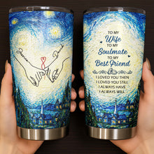 Load image into Gallery viewer, Personalized Stainless Steel Tumbler Custom Name Gift for Wife
