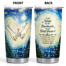 Load image into Gallery viewer, Personalized Stainless Steel Tumbler Custom Name Gift for Wife
