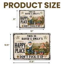 Load image into Gallery viewer, Personalized Metal Sign Custom Couple Gift for Garden Home
