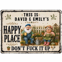 Load image into Gallery viewer, Personalized Metal Sign Custom Couple Gift for Garden Home
