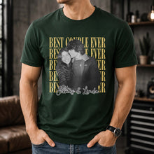 Load image into Gallery viewer, Personalized Couple Photo Upload Shirt Custom Names Gift
