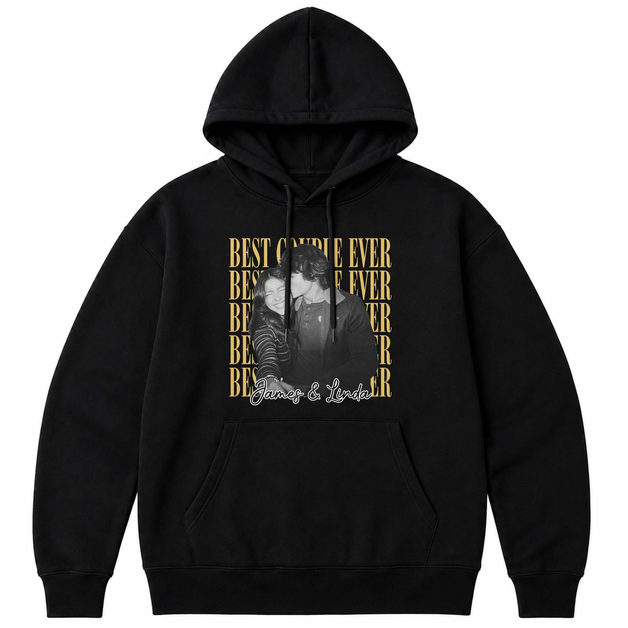 Personalized Couple Photo Upload Shirt Custom Names Gift