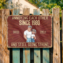 Load image into Gallery viewer, Personalized Metal Sign Custom Couple Art for Anniversary Gift
