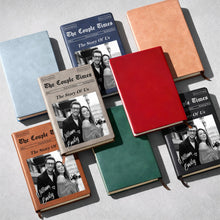Load image into Gallery viewer, Personalized Leather Journal Custom Name Gift for Couples
