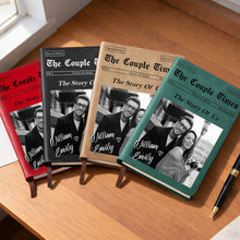 Load image into Gallery viewer, Personalized Leather Journal Custom Name Gift for Couples
