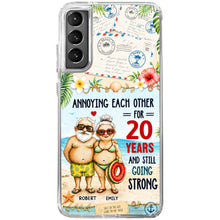 Load image into Gallery viewer, Personalized Clear Phone Case Custom Name Gift for Couple
