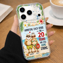 Load image into Gallery viewer, Personalized Clear Phone Case Custom Name Gift for Couple
