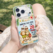 Load image into Gallery viewer, Personalized Clear Phone Case Custom Name Gift for Couple
