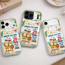Load image into Gallery viewer, Personalized Clear Phone Case Custom Name Gift for Couple
