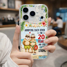 Load image into Gallery viewer, Personalized Clear Phone Case Custom Name Gift for Couple
