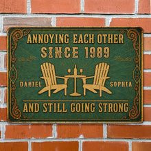 Load image into Gallery viewer, Personalized Metal Sign Custom Name Couple Gift for Home
